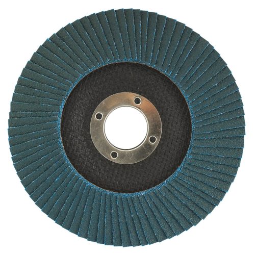 GRAPHITE Csiszolókorong lamellás 125x22.2mm, K120, cirkónium, INOX 57H845