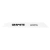 GRAPHITE ORRFŰRÉSZLAP 150mm, fém, inox, fa, réz, műanyag, alu, 2db 57H951