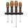 NEO TOOLS Csavarhúzó készlet, fali tartóval, 4db 25 év garanciával 04-191