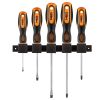 NEO TOOLS Csavarhúzó készlet, fali tartóval, 5db 25 év garanciával 04-192