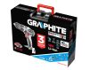 GRAPHITE Akkus szénkefementes ütvefúró Energy+, 2db akku+töltő! 18V/2Ah, 13mm, koffer 3 év garanciával 58G020-SET2