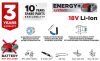 GRAPHITE Akkus szénkefementes orrfűrész, Energy+ 18V, akku nélkül!!! 3 év garanciával 58G096