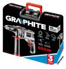 GRAPHITE Ütvefúró 650W, 0-3000/min, 13mm fogastokmány, koffer 3 év garanciával 58G726