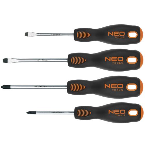 NEO TOOLS Csavarhúzó készlet 4db 25 év garanciával 04-204