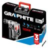GRAPHITE Fúrókalapács vésőfunkcióval, SDS MAX, 1250W, 10J, kofferben 3 év garanciával 58G874