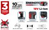 GRAPHITE Akkus kinyomópisztoly, Energy+, 600ml-es zárt tartályos, akku nélkül!!! 3 év garanciával 58GE115