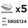 GRAPHITE Mikroszálas porzsákok 5db 58GE124-es porszívóhoz 58GE124-145