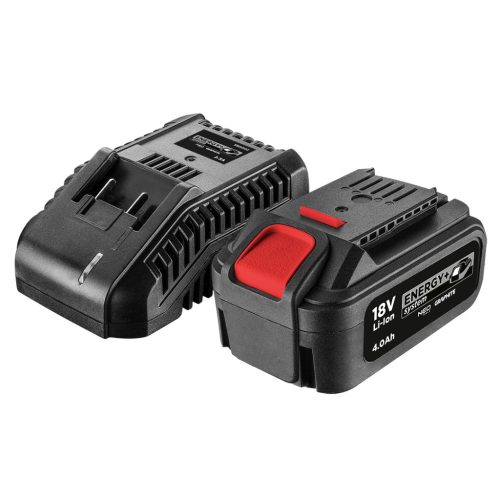 GRAPHITE Akkumulátor(1x4Ah) + töltő szett, Energy+ egyakkus rendszerhez, 18V/4Ah, 3 év garanciával 58GE132