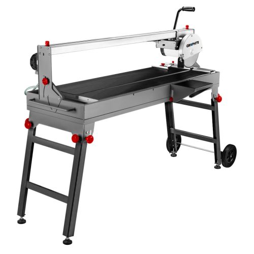 GRAPHITE Csempevágó gép 1200W, 250x25,4mm-es tárcsa, max.vágás hossz:1200mm, PRCD, túlterhelésvédelem 3 év garanciával 59G887
