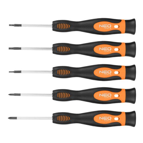 NEO TOOLS MŰSZERÉSZ, PRECÍZIÓS Csavarhúzó készlet 5db 04-224