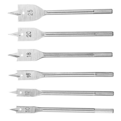 Top Tools Lapos marófúró készlet, 6db(10, 12, 16, 18, 20, 25mm) 60H860