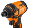NEO TOOLS Akkus szénkefementes ütvecsavarozó 1/4"(hatszög), Energy+, 18V, Kompakt méret, 300NM, akku nélkül! 3 év garanciával 04-612