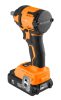 NEO TOOLS Akkus szénkefementes ütvecsavarozó 1/2"(négyszög), Energy+, 18V, Kompakt méret, 350NM akku nélkül! 3 év garanciával 04-613