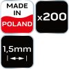 NEO TOOLS Hézagoló-, fugakereszt - 1.5mm, 200db 61-107