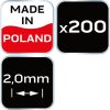 NEO TOOLS Hézagoló-, fugakereszt - 2mm, 200db 61-108