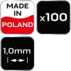 NEO TOOLS Hézagoló-, fugakereszt körmerevítéssel 1,0mm, 100db 61-113