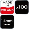 NEO TOOLS Hézagoló-, fugakereszt körmerevítéssel 1,5mm, 100db 61-114