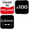 NEO TOOLS Hézagoló-, fugakereszt körmerevítéssel 2,0mm, 100db 61-115