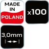NEO TOOLS Hézagoló-, fugakereszt körmerevítéssel 3,0mm, 100db 61-116