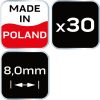 NEO TOOLS Hézagoló-, fugakereszt T 8,0mm, 30db 61-119