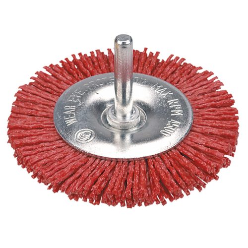 VERTO Műanyagszálas nylon körkefe 75mm csapos 62H712