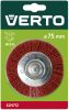 VERTO Műanyagszálas nylon körkefe 75mm csapos 62H712