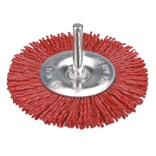 VERTO Műanyagszálas nylon körkefe 100mm csapos 62H714