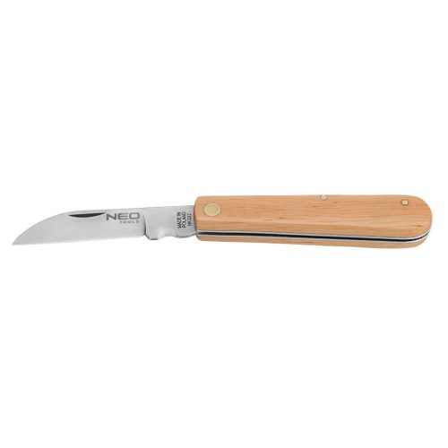 NEO TOOLS Összecsukható kés fa nyéllel 63-015