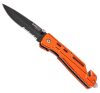 NEO TOOLS Összecsukható kés, 11,5cm, retesszel és szíjvágó pengével, penge: 8.5cm 63-026
