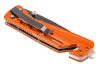 NEO TOOLS Összecsukható kés, 11,5cm, retesszel és szíjvágó pengével, penge: 8.5cm 63-026