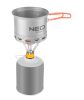 NEO TOOLS Kemping gázégő, EN417 szerinti, 123x80mm, maxedényátmérő 200mm, súly 103g, 3000W teljesítmény, rozsdamentes acél 63-128