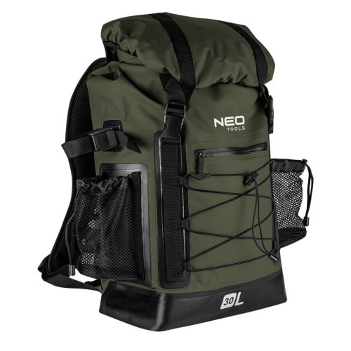 NEO TOOLS Vízálló hátizsák 600D, 30L, 32x63x18cm, sötétzöld 63-131