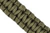 NEO TOOLS Túlélő karkötő 5 az 1-ben: 3.5m paracord(250kg-ig), kovakő, iránytű, kés, síp, zöld, szélessége 26mm 63-140