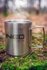 NEO TOOLS Kemping bögre 320ml, duppla fal, behajtható fogantyú 63-150