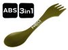 NEO TOOLS Kemping evőeszköz, 3 az 1 ben, ABS műanyag 63-168