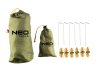 NEO TOOLS TÚLÉLŐ KEMPING PONYVA, VíZÁLLÓ, 360X290CM, 210T/2000PU ANYAG, HORGOK, KÖTELEK, 2 SZÁLLíTÓZSÁK 63-180
