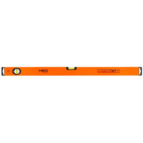 NEO TOOLS Vízmérték, alumínium, 2 libella, mart talp, 80cm 25 év garanciával 71-083