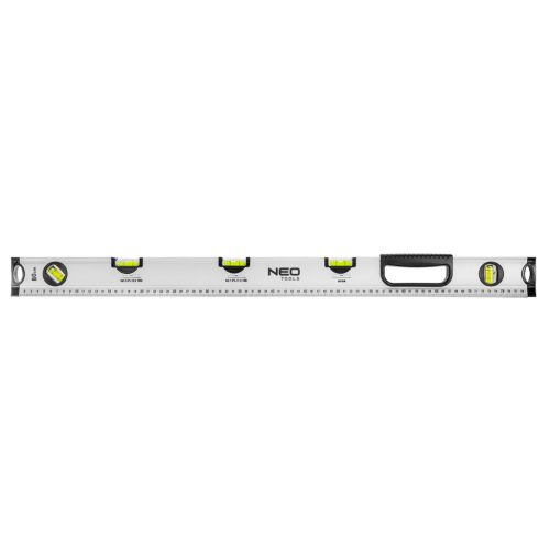 NEO TOOLS Vízmérték, alumínium, lejtésmérő, 5 libella, fogantyú, 80cm 71-123