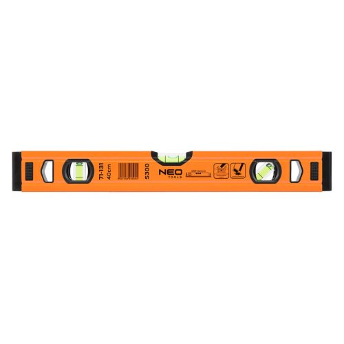 NEO TOOLS Vízmérték, alu, 3 libellás, S 300, 40cm 71-131