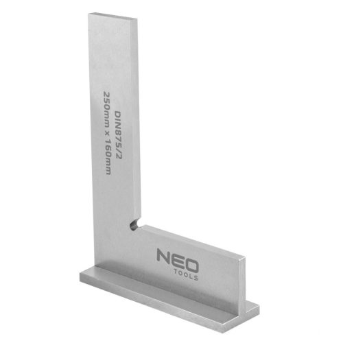 NEO TOOLS Precíziós talpas derékszög, DIN875/2, 250x160mm 72-034