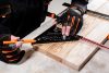 NEO TOOLS Talpas derékszög, alumínium, kiegészítő vonalzóval, 45 fokos szárral, mérőskálával, 185mm 72-105