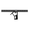 NEO TOOLS Profi szögmérő, derékszög és vonalzó, festett-alu 30cm 72-127