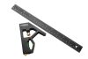 NEO TOOLS Profi szögmérő, derékszög és vonalzó, festett-alu 30cm 72-127