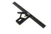 NEO TOOLS Profi szögmérő, derékszög és vonalzó, festett-alu 30cm 72-127