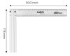NEO TOOLS Derékszög 300mm aluminium 72-145