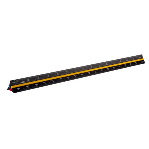 NEO TOOLS Műszaki vonalzó, 3 élű, 30cm, alumínium 72-205