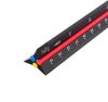 NEO TOOLS Műszaki vonalzó, 3 élű, 30cm, alumínium 72-205