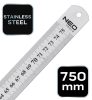 NEO TOOLS Acél vonalzó 75cm rozsdamentes 72-217