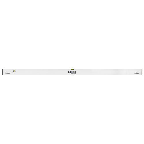 NEO TOOLS Ölesléc, 200cm - 2 libella, vízszintes, függőleges, Minimum rendelés: 3db 72-523