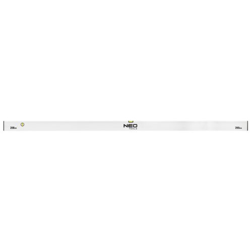 NEO TOOLS Ölesléc, 250cm - 2 libella, vízszintes, függőleges, Minimum rendelés: 3db 72-524